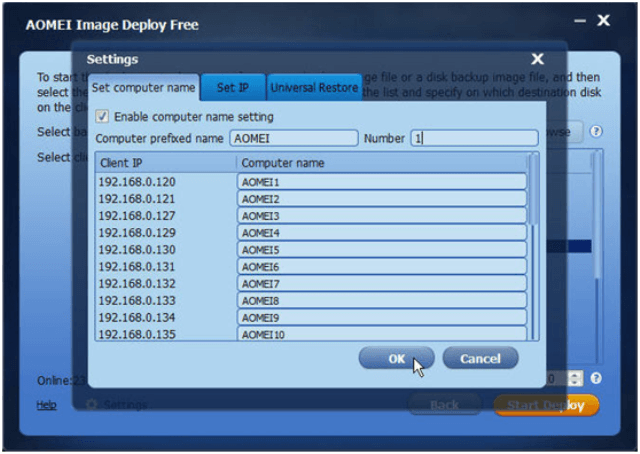 AOMEI Image Deploy