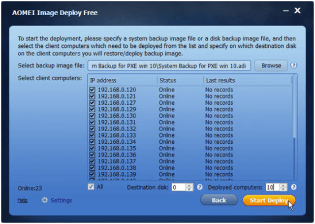 AOMEI Image Deploy