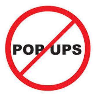 Avoid pop-ups