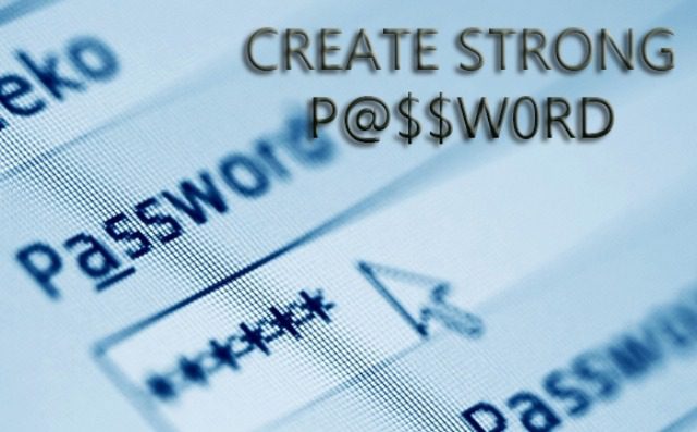 Create strong password