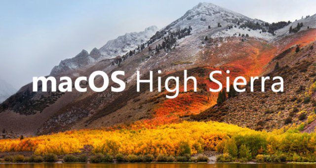 macOS high sierra