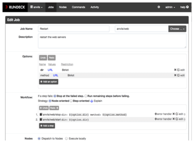 Rundeck Runbook Automation