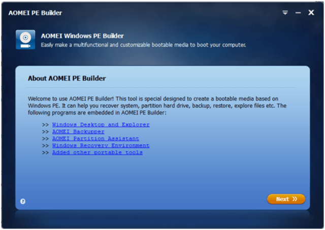 AOMEI PE Builder 