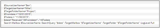 Copy Emails of a Specific Date Range to Another Office 365 Mailbox