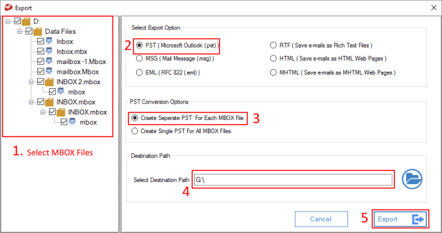 step-PST file for all MBOX data