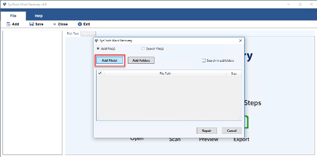 SysTools Word Repair Tool