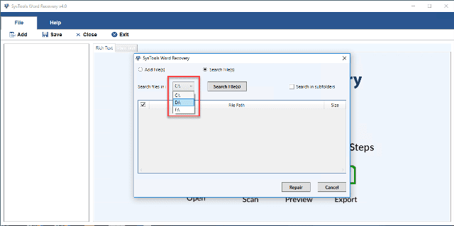 SysTools Word Repair Tool