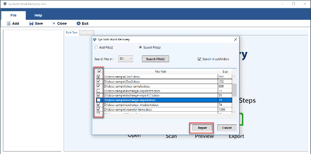 SysTools Word Repair Tool