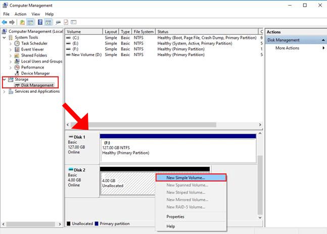create new volume for formatted bitlocker drive