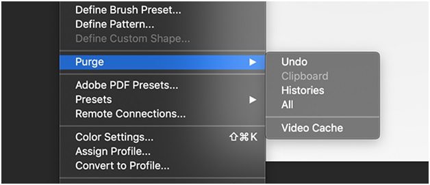 Clear Photoshop Cache