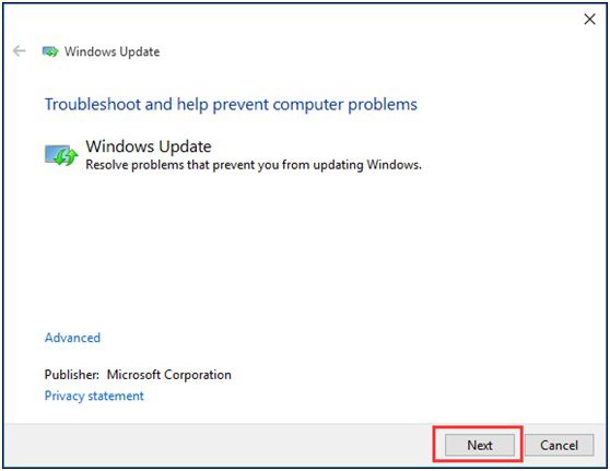 choose Windows Update