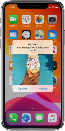 How to accept AirDrop