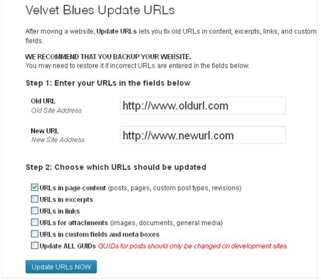 Velvet Blues Update URLs