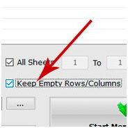 choose what to do with empty rows