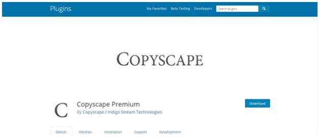 Copyscape plugin 