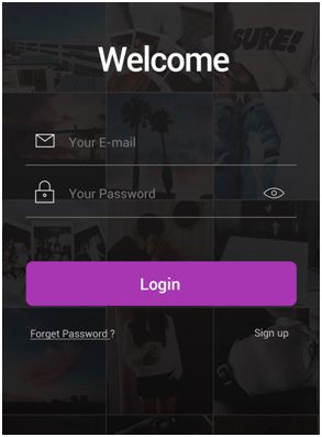 Login into your account