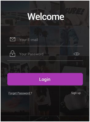 Login into your account