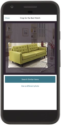 Wayfair Visual Recommendations mobile