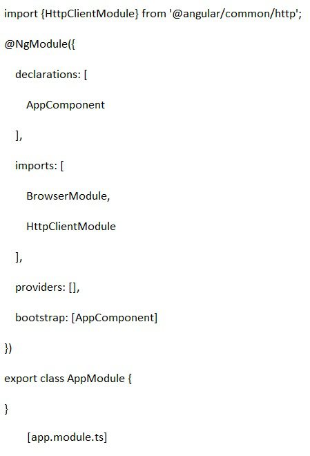 import the HTTP module