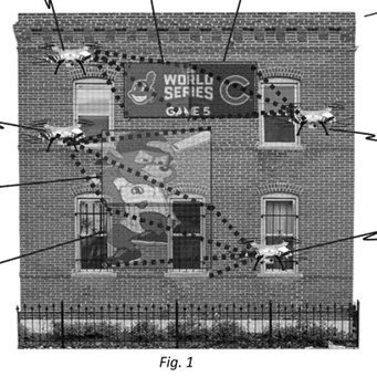 drones could potentially project images 