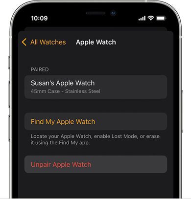 Unpair Your Apple Watch