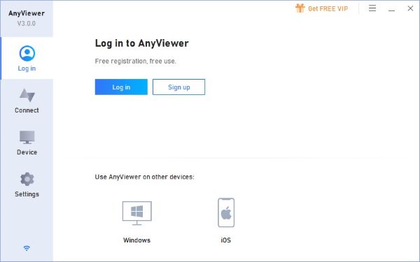 AnyViewer Log in