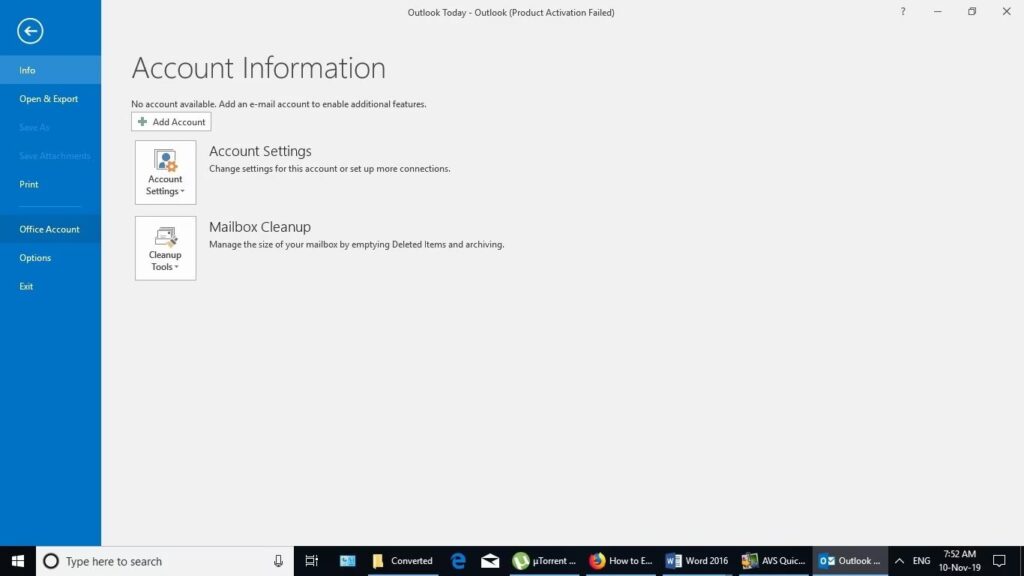 Update Outlook and Windows